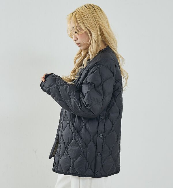 NOMINE「【TAION】キルティングクルーネック ダウンジャケット / ブルゾン」|ダウン|