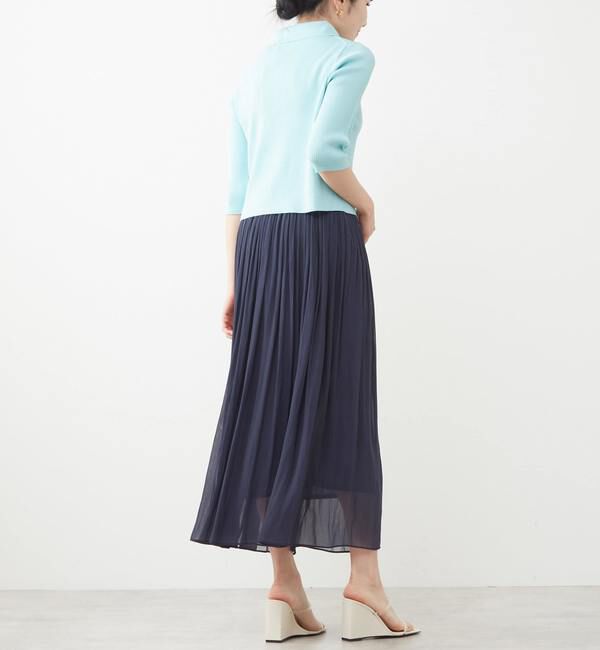 TIARA「ジップアップリブニット」|ニット・セーター|