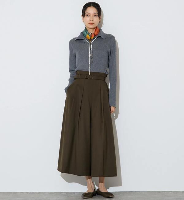 Liesse「ポロカラーリブニット」|ニット・セーター|