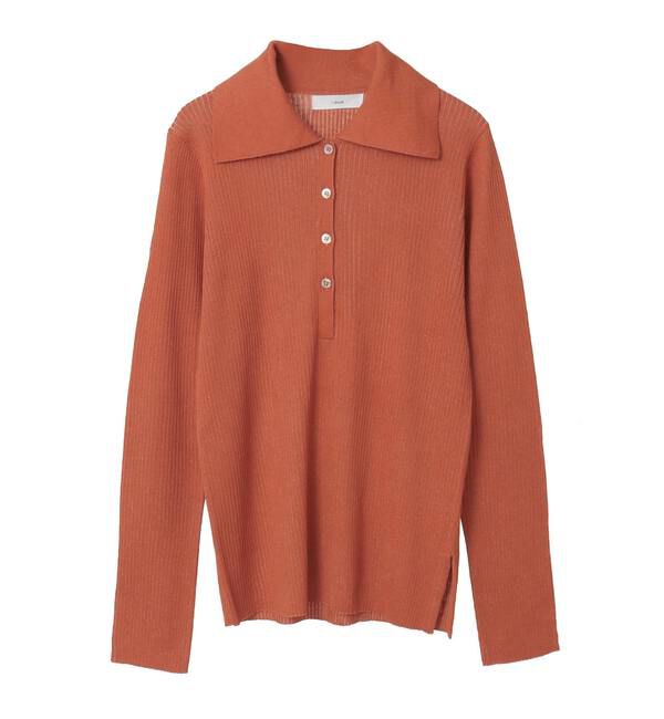 Liesse「ポロカラーリブニット」|ニット・セーター|