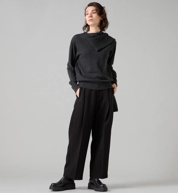 Liesse「ストールデザインニットトップス」|ニット・セーター|