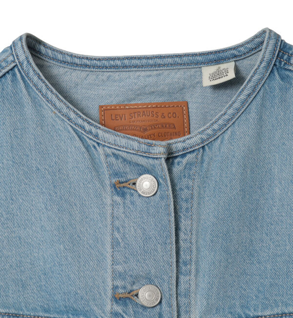 Liesse「【Levis/リーバイス】COLLARLESS SHRUNKEN 90S TRUCKER」|デニムジャケット|
