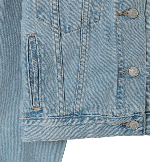 Liesse「【Levis/リーバイス】COLLARLESS SHRUNKEN 90S TRUCKER」|デニムジャケット|