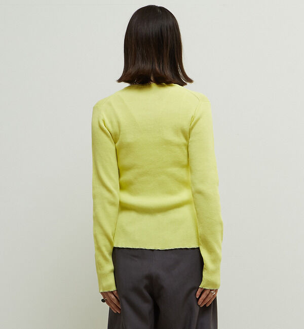 Soffitto「リブ編みヘンリーネックリブニット」|ニット・セーター|