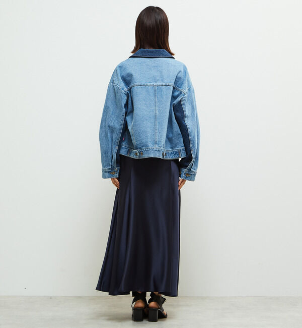 Soffitto「配色デニムブルゾン」|デニムジャケット|