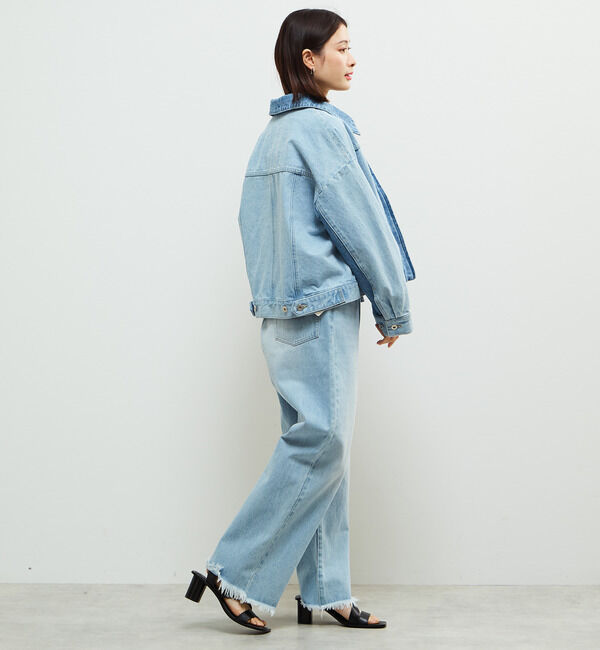 Soffitto「配色デニムブルゾン」|デニムジャケット|
