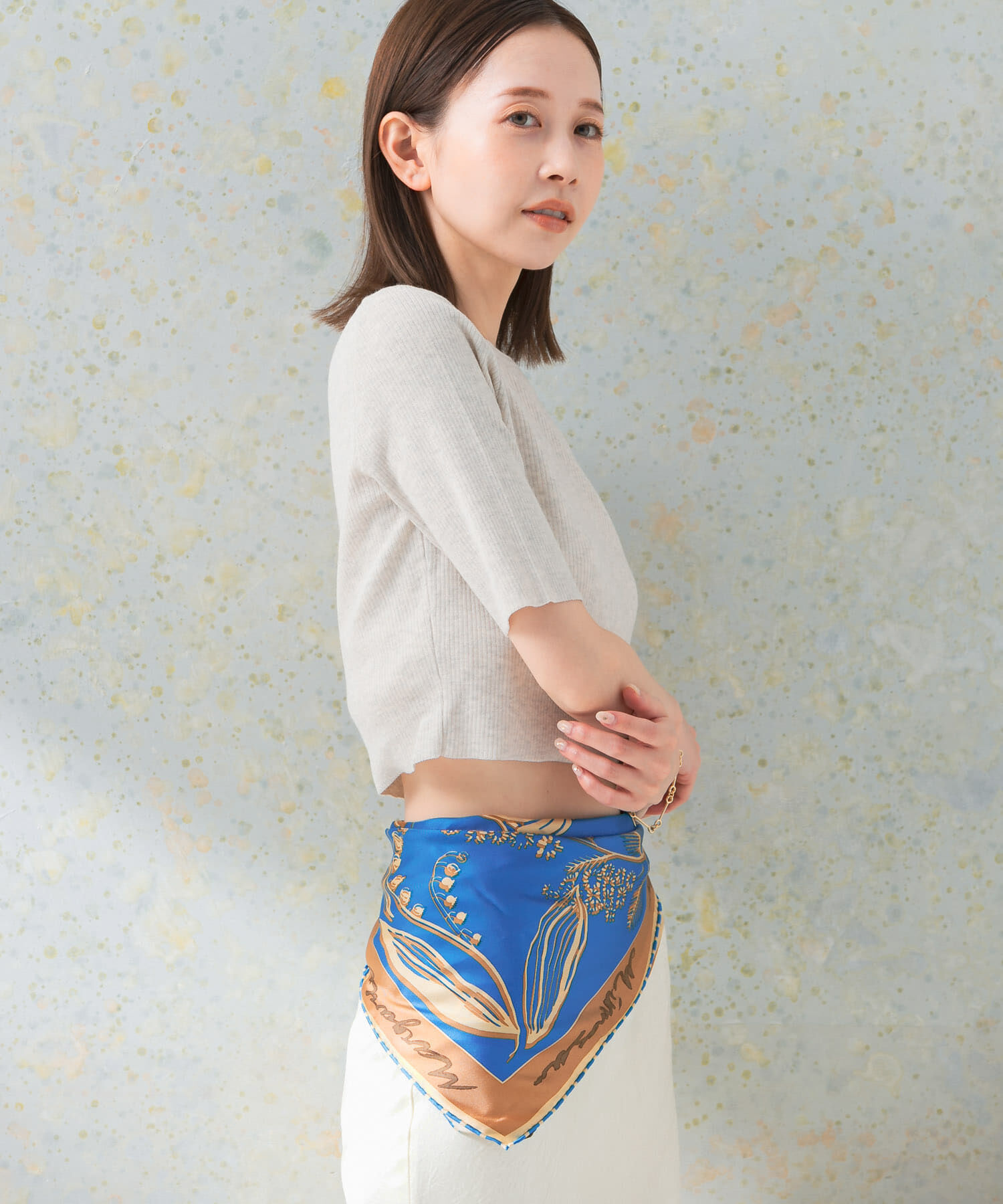 URBAN RESEARCH ROSSO「クロップドリブニット」|ニット・セーター|