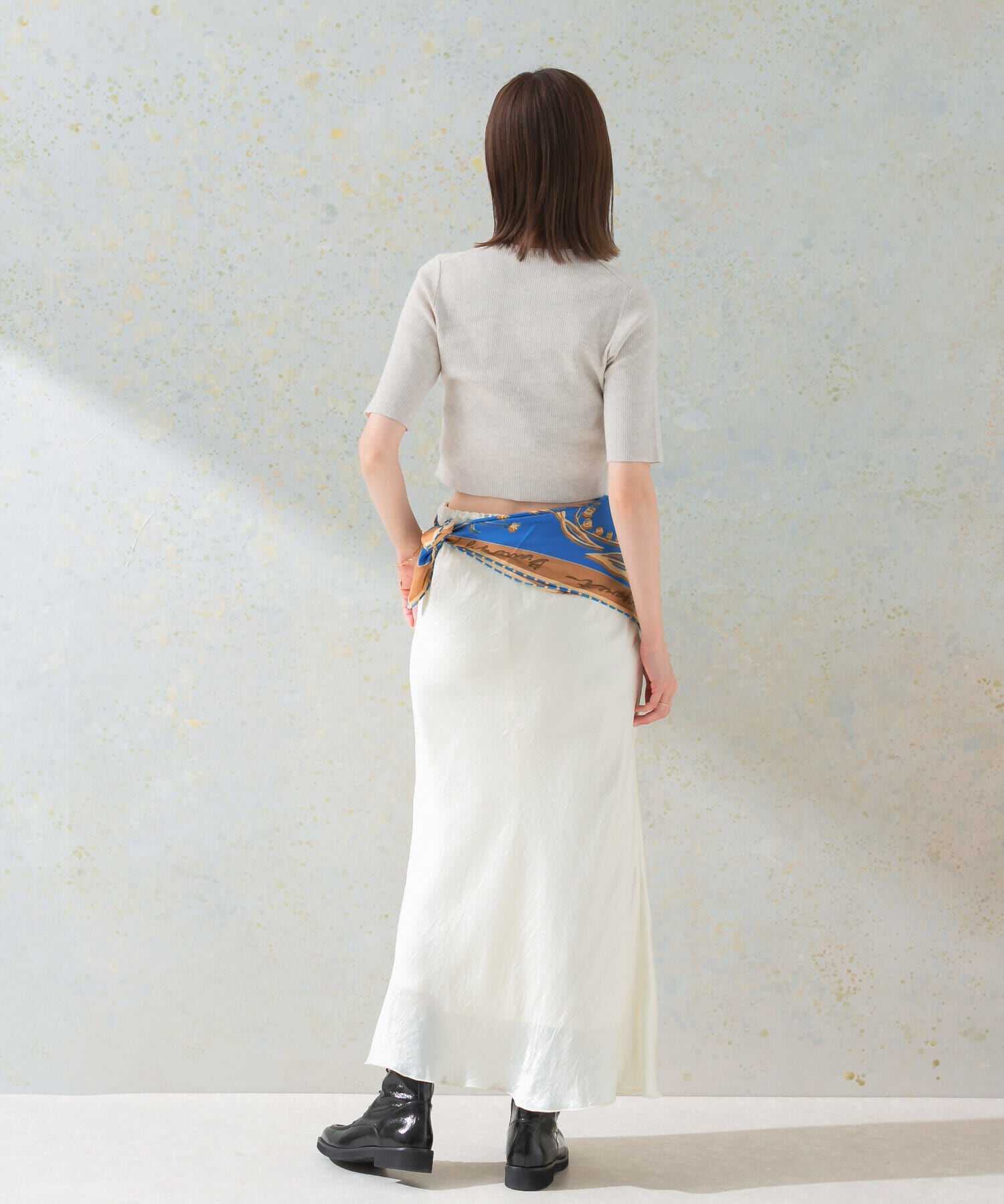 URBAN RESEARCH ROSSO「クロップドリブニット」|ニット・セーター|