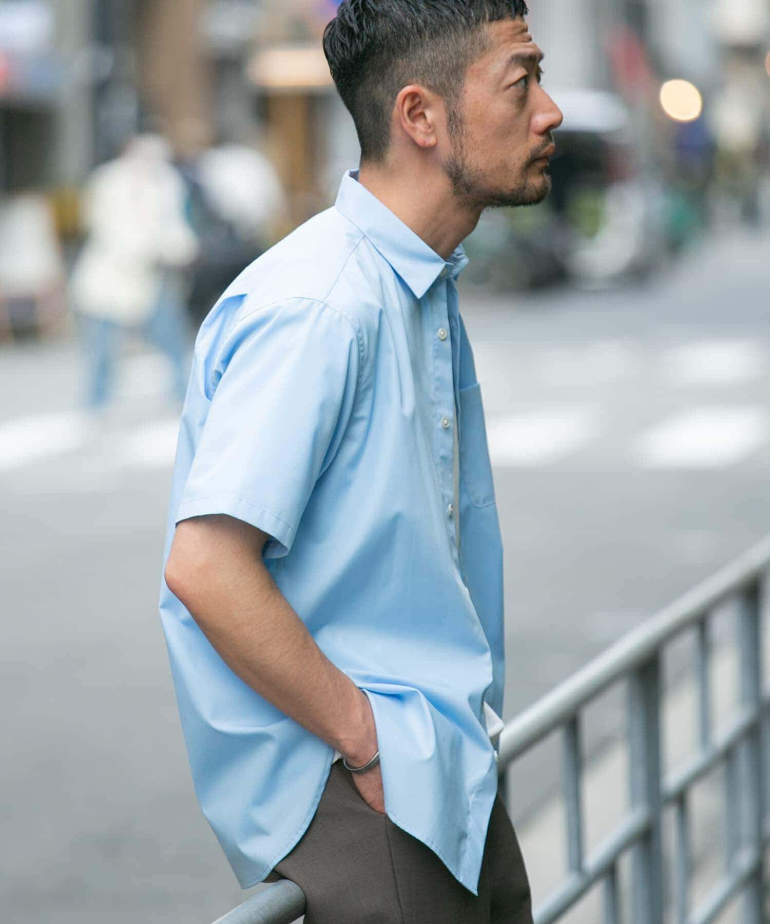 URBAN RESEARCH ROSSO「『防シワ/防臭』『XLサイズあり』ハイパフォーマンスブロード半袖シャツ」|シャツ・ブラウス|