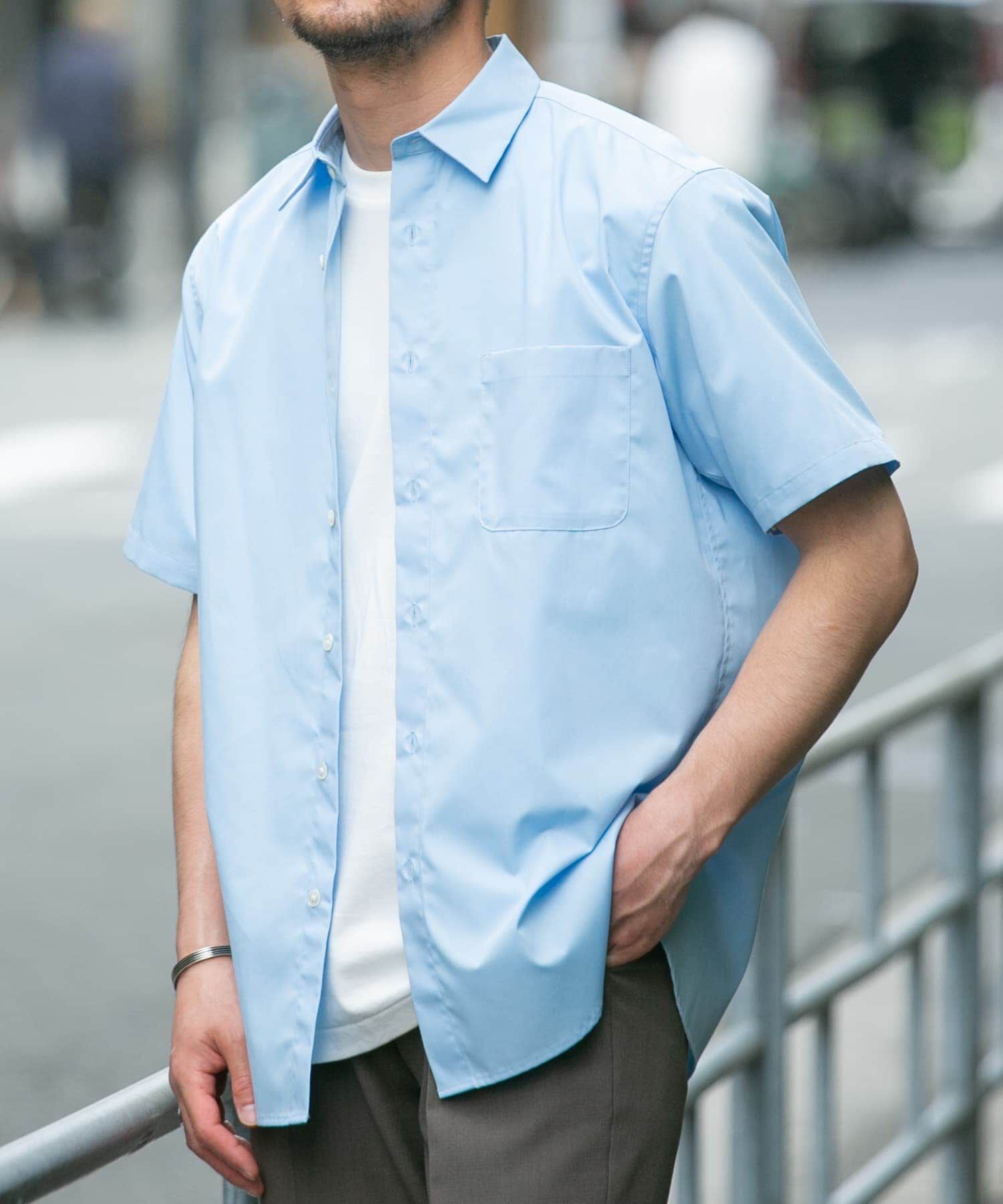 URBAN RESEARCH ROSSO「『防シワ/防臭』『XLサイズあり』ハイパフォーマンスブロード半袖シャツ」|シャツ・ブラウス|