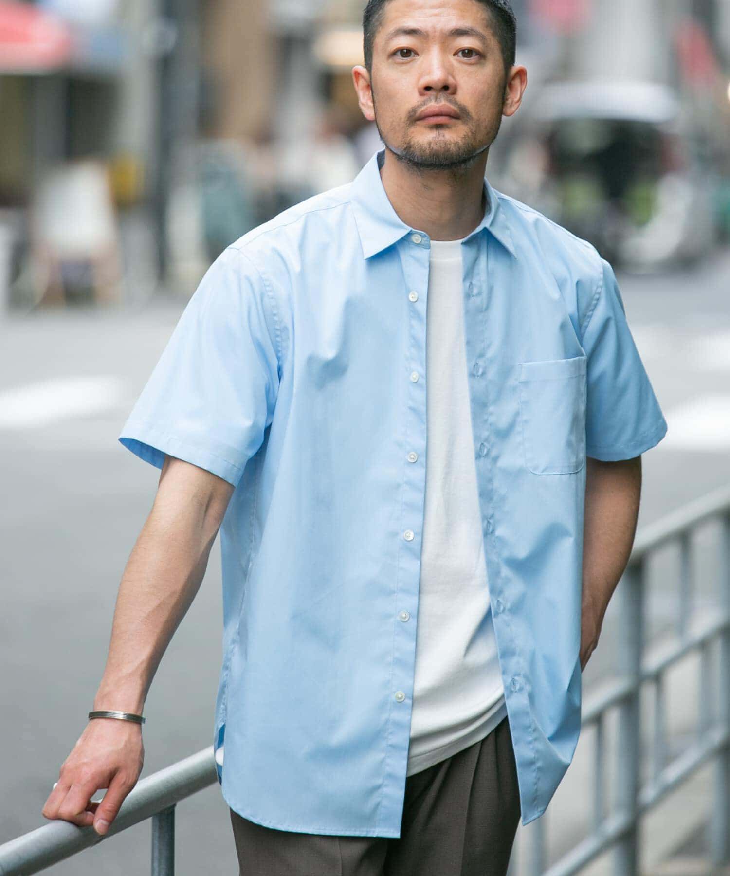 URBAN RESEARCH ROSSO「『防シワ/防臭』『XLサイズあり』ハイパフォーマンスブロード半袖シャツ」|シャツ・ブラウス|