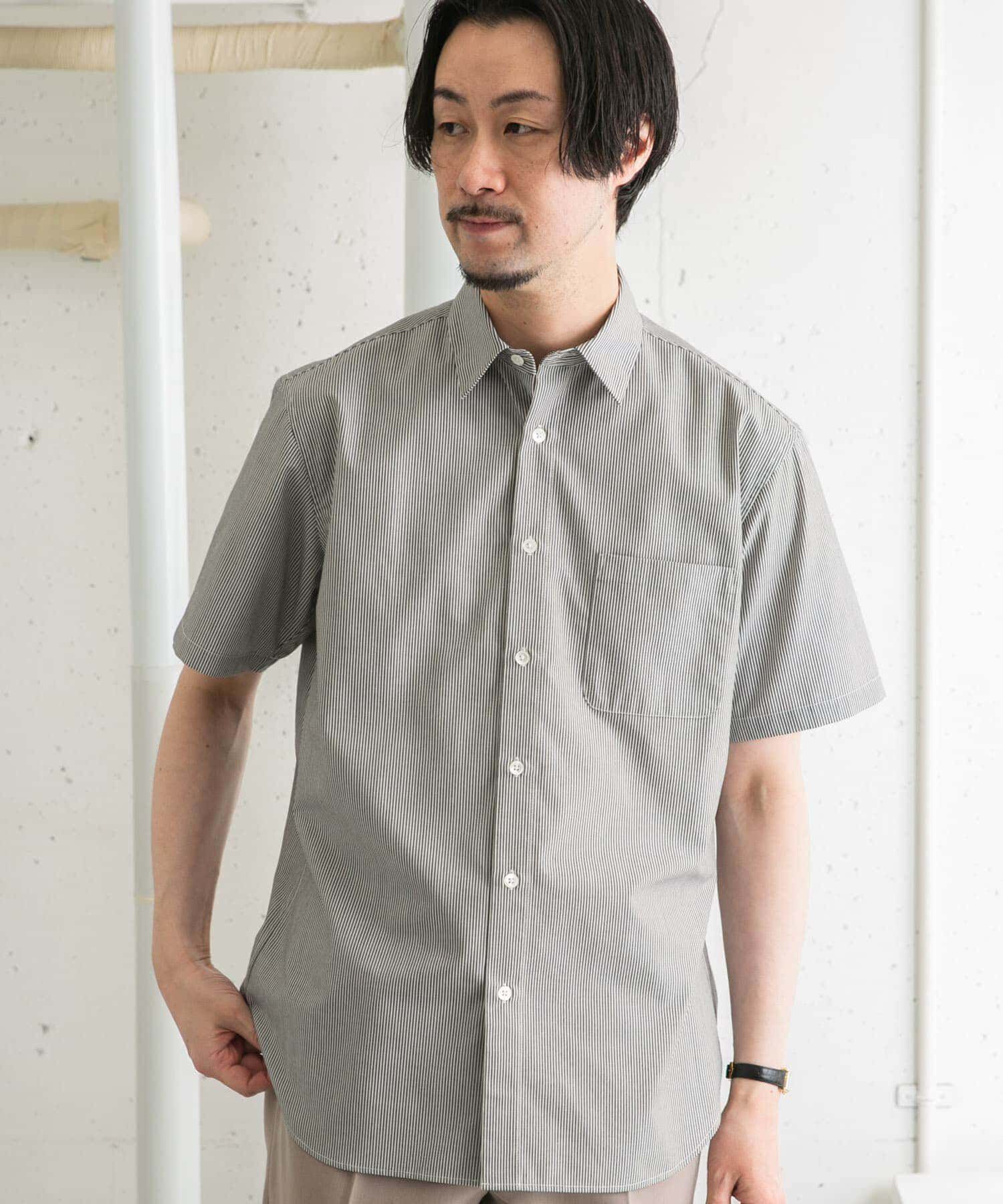 URBAN RESEARCH ROSSO「『防シワ/防臭』『XLサイズあり』ハイパフォーマンスブロード半袖シャツ」|シャツ・ブラウス|