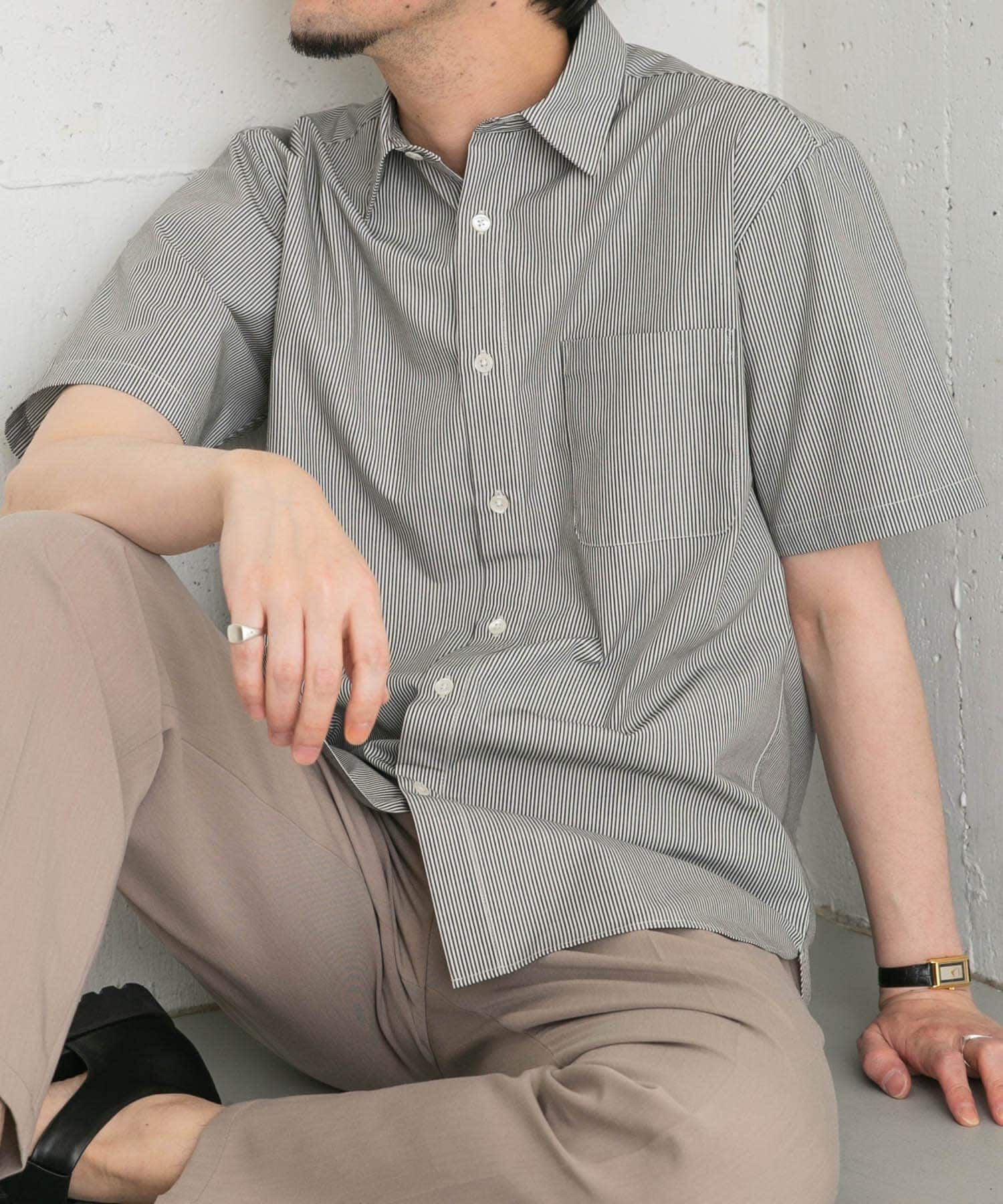 URBAN RESEARCH ROSSO「『防シワ/防臭』『XLサイズあり』ハイパフォーマンスブロード半袖シャツ」|シャツ・ブラウス|