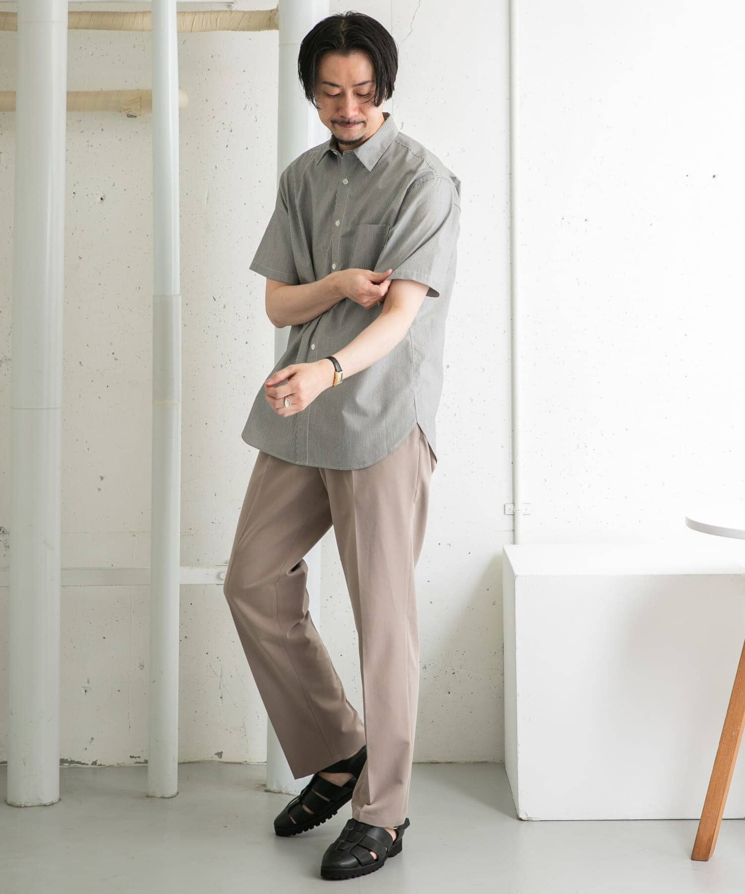 URBAN RESEARCH ROSSO「『防シワ/防臭』『XLサイズあり』ハイパフォーマンスブロード半袖シャツ」|シャツ・ブラウス|