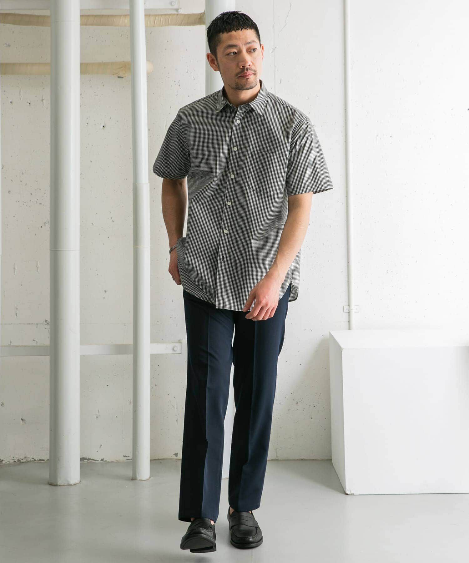 URBAN RESEARCH ROSSO「『防シワ/防臭』『XLサイズあり』ハイパフォーマンスブロード半袖シャツ」|シャツ・ブラウス|