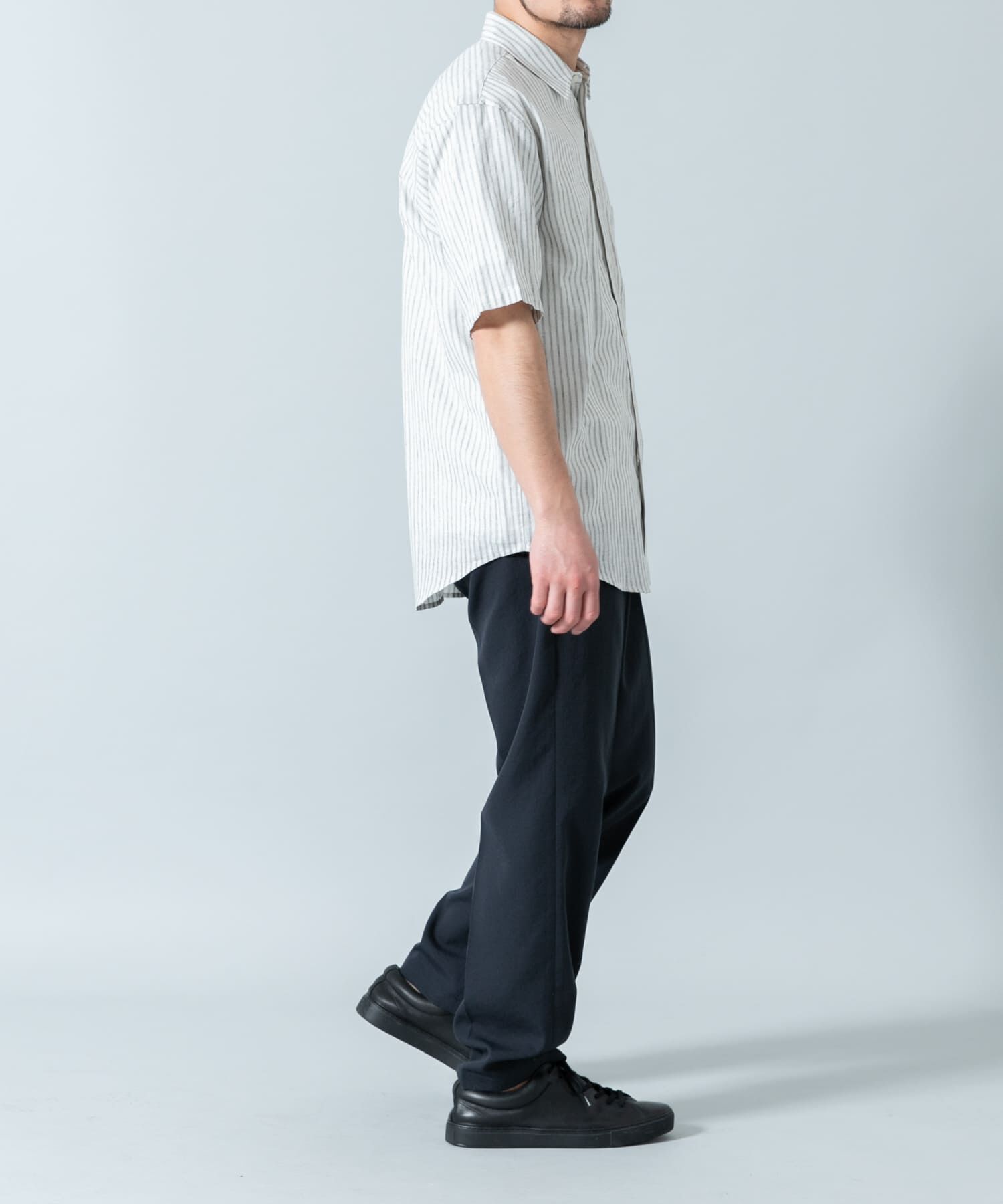 URBAN RESEARCH ROSSO「『XLサイズあり』リラックスコットンリネンレギュラーカラー半袖シャツ」|シャツ・ブラウス|