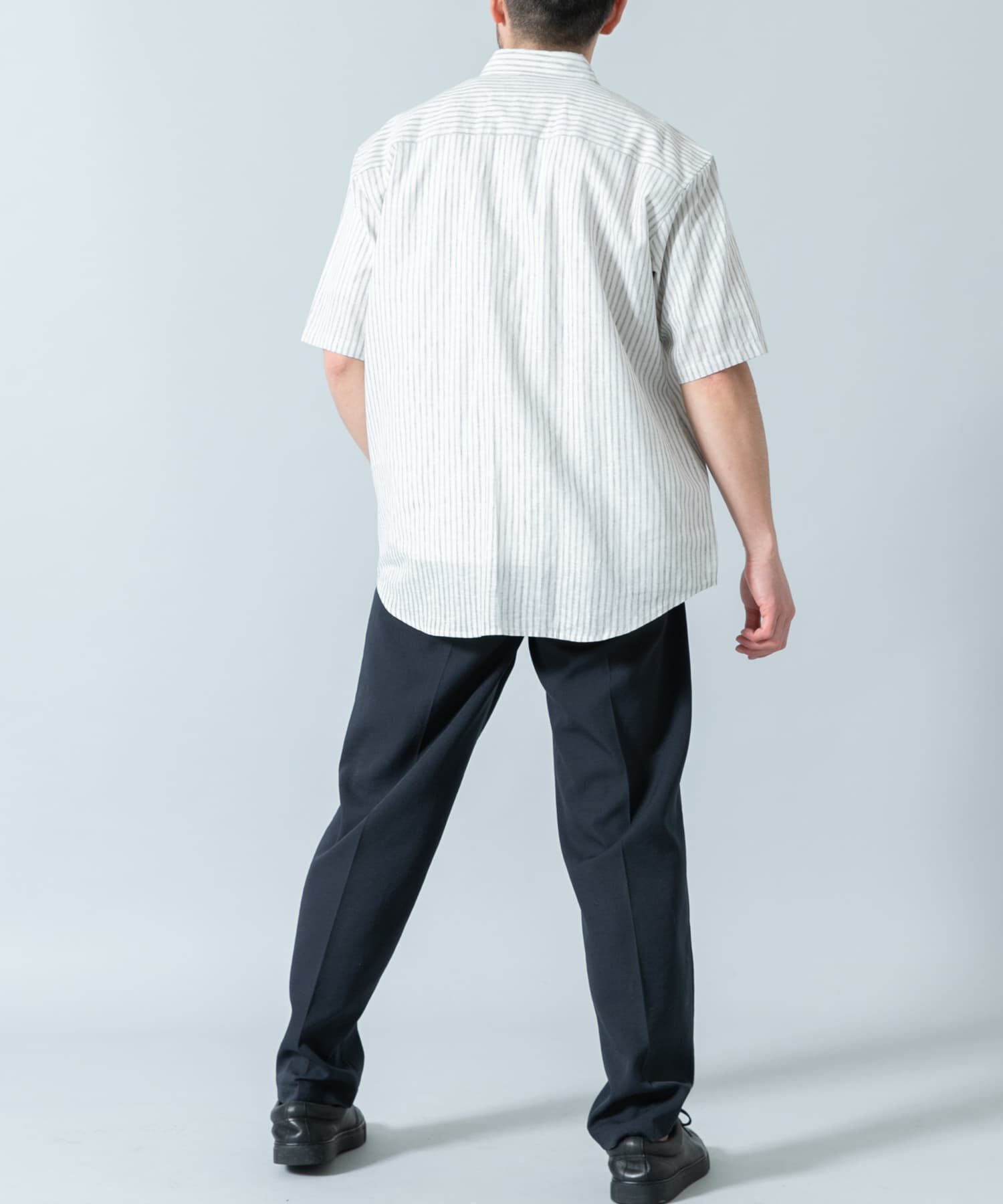 URBAN RESEARCH ROSSO「『XLサイズあり』リラックスコットンリネンレギュラーカラー半袖シャツ」|シャツ・ブラウス|