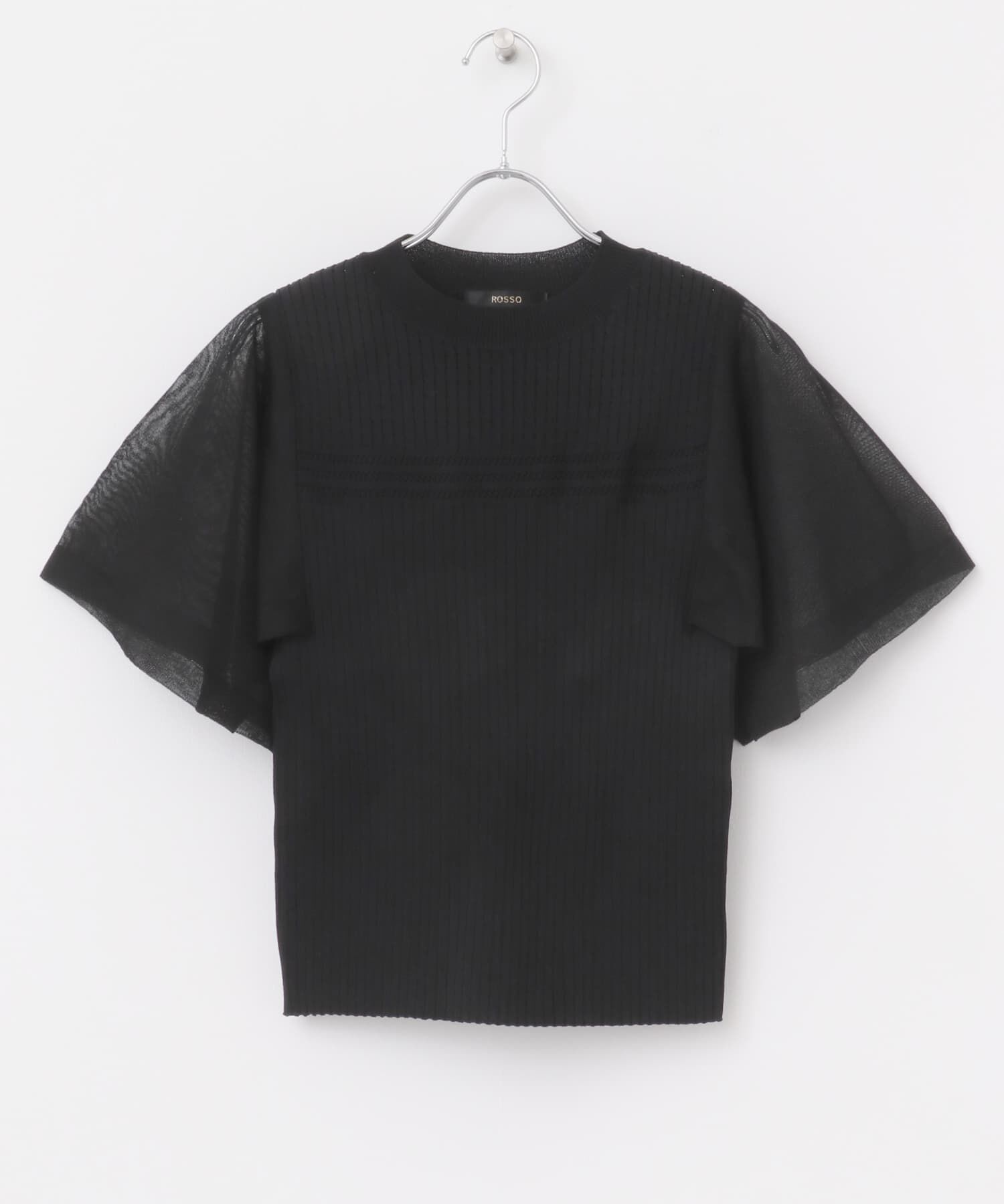 URBAN RESEARCH ROSSO「ハンカチスリーブリブニット」|ニット・セーター|