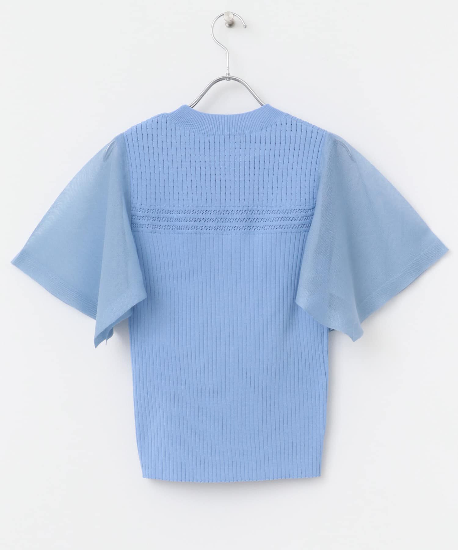 URBAN RESEARCH ROSSO「ハンカチスリーブリブニット」|ニット・セーター|