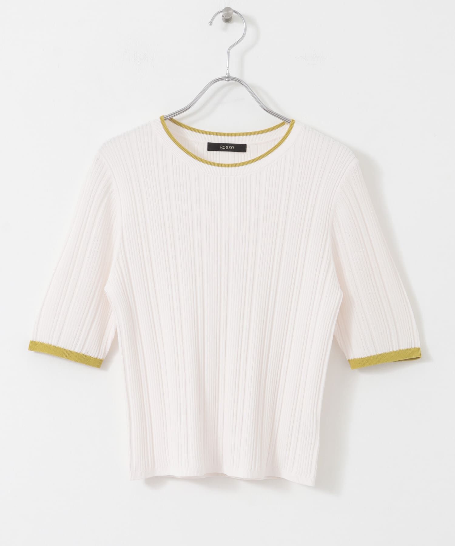 URBAN RESEARCH ROSSO「アンチピリングバイカラーリブニット」|ニット・セーター|