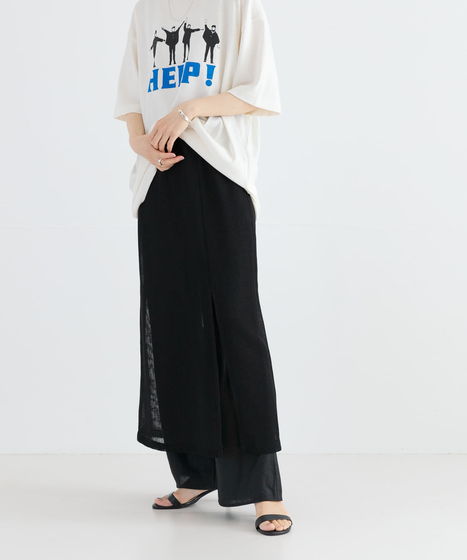 URBAN RESEARCH「カラミレイヤードスカート」|スカート|