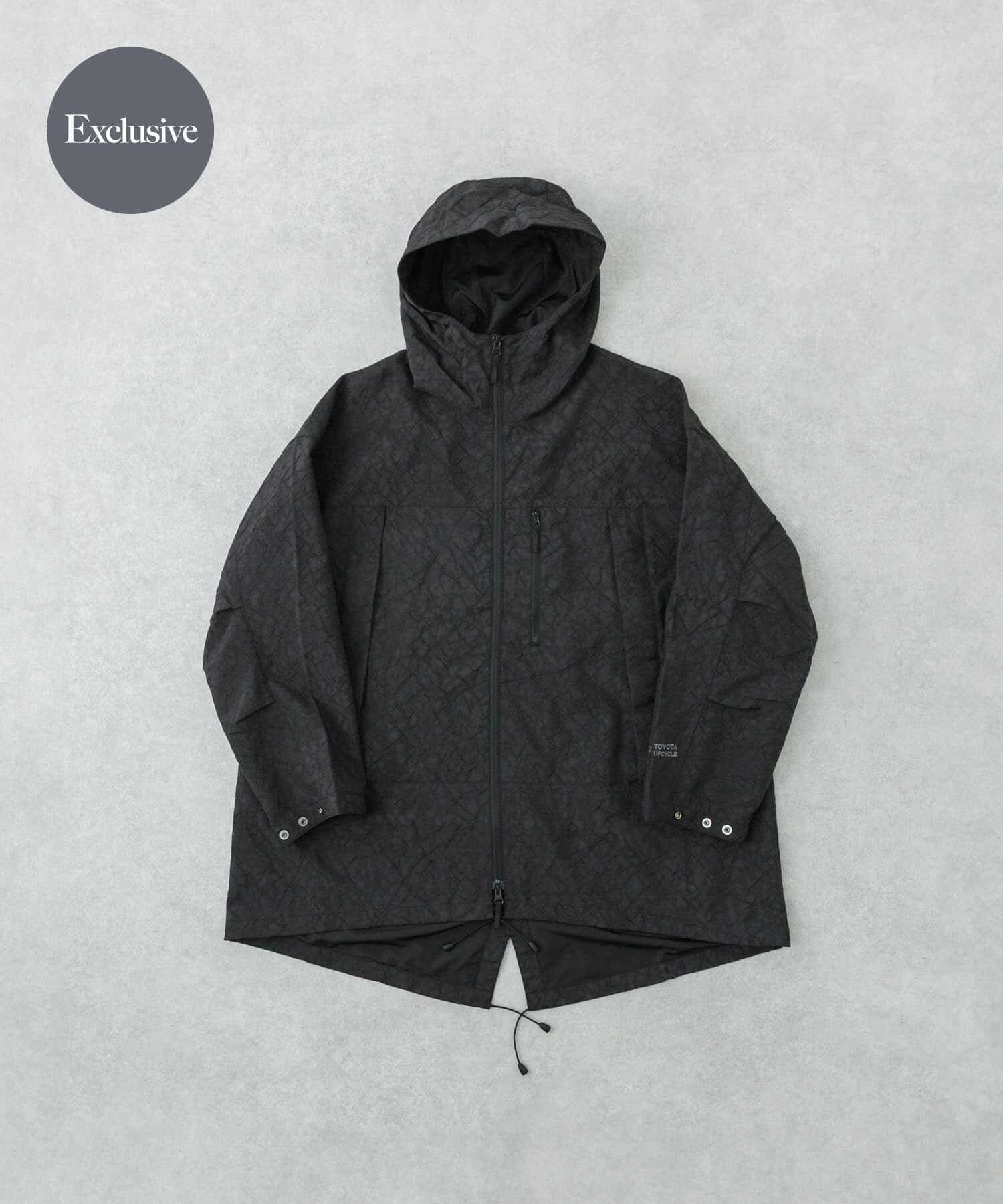 URBAN RESEARCH「『別注』TOYOTA UPCYCLE&times;UR　AIRBAG FIELD OVER COAT」|ミリタリー・モッズコート|ブラック