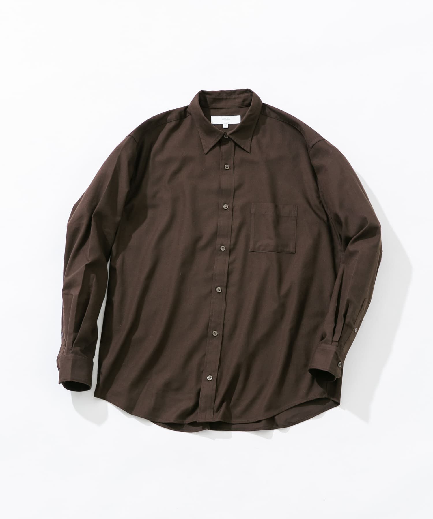 URBAN RESEARCH ROSSO「『蓄熱 / XLサイズあり』アーバンリラックスサーモネルレギュラーシャツ」|シャツ・ブラウス|ダークブラウン