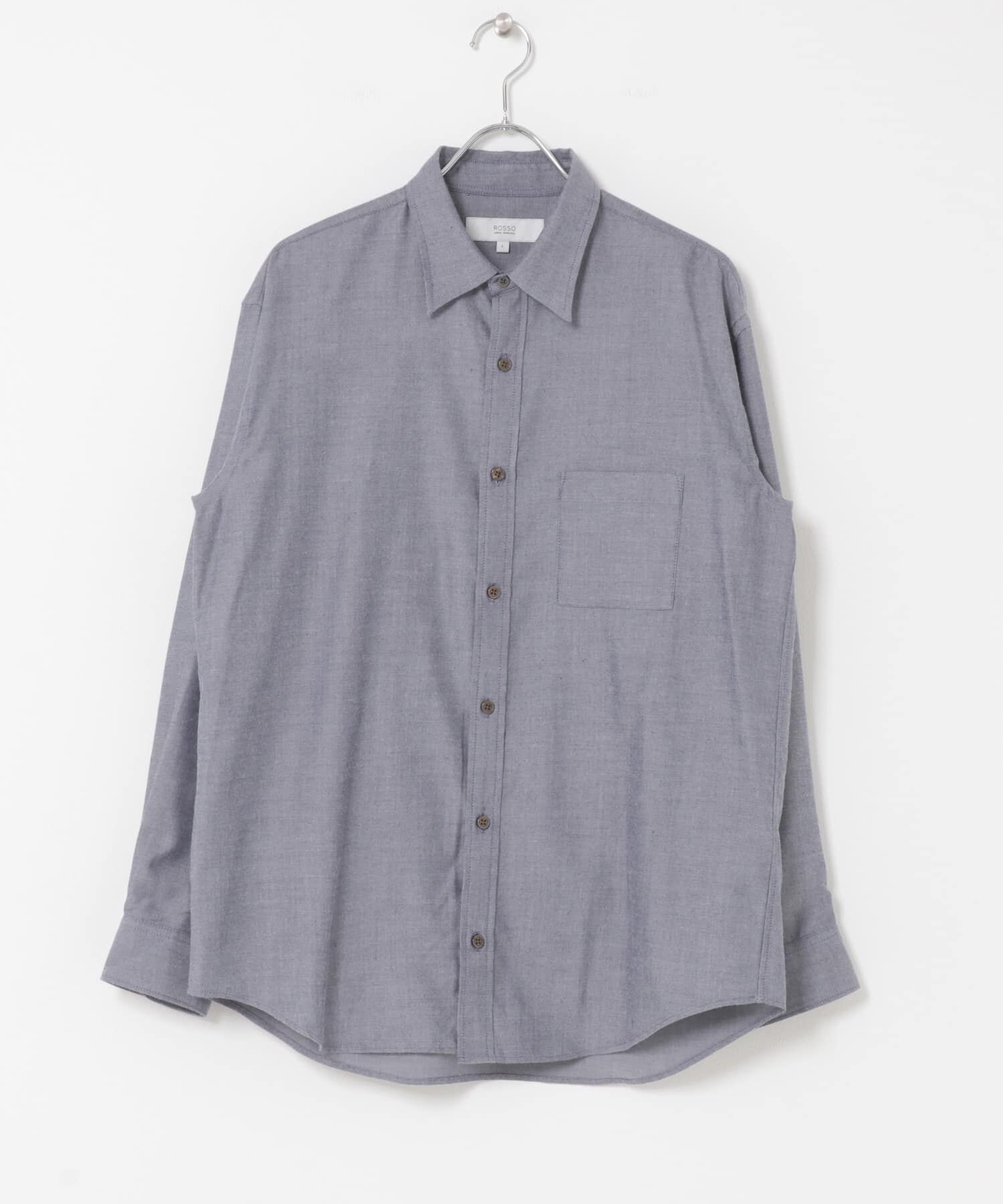 URBAN RESEARCH ROSSO「『蓄熱 / XLサイズあり』アーバンリラックスサーモネルレギュラーシャツ」|シャツ・ブラウス|