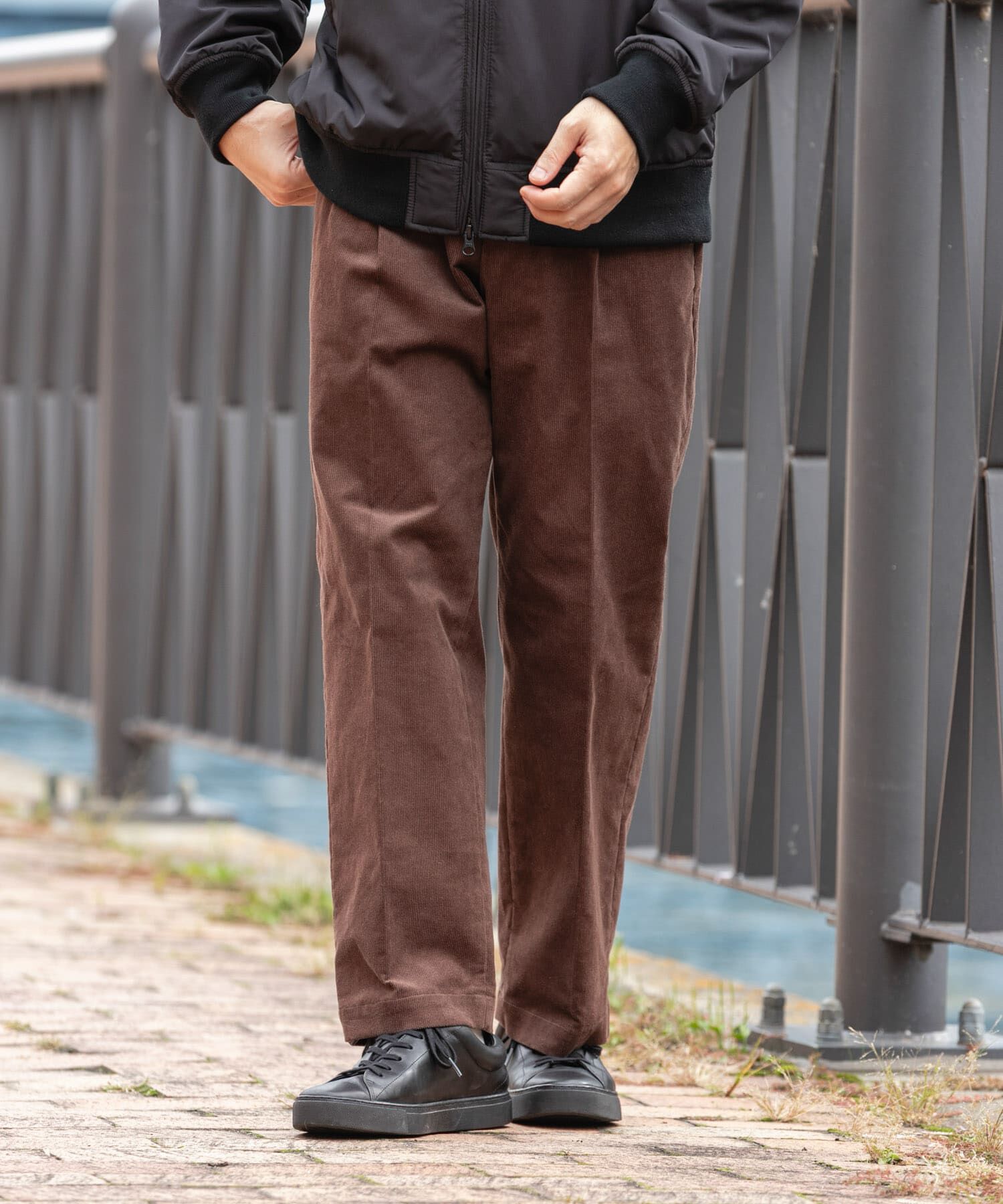 URBAN RESEARCH ROSSO「『XLサイズあり』ストレッチコーデュロイ1タックワイドスラックス」|その他|