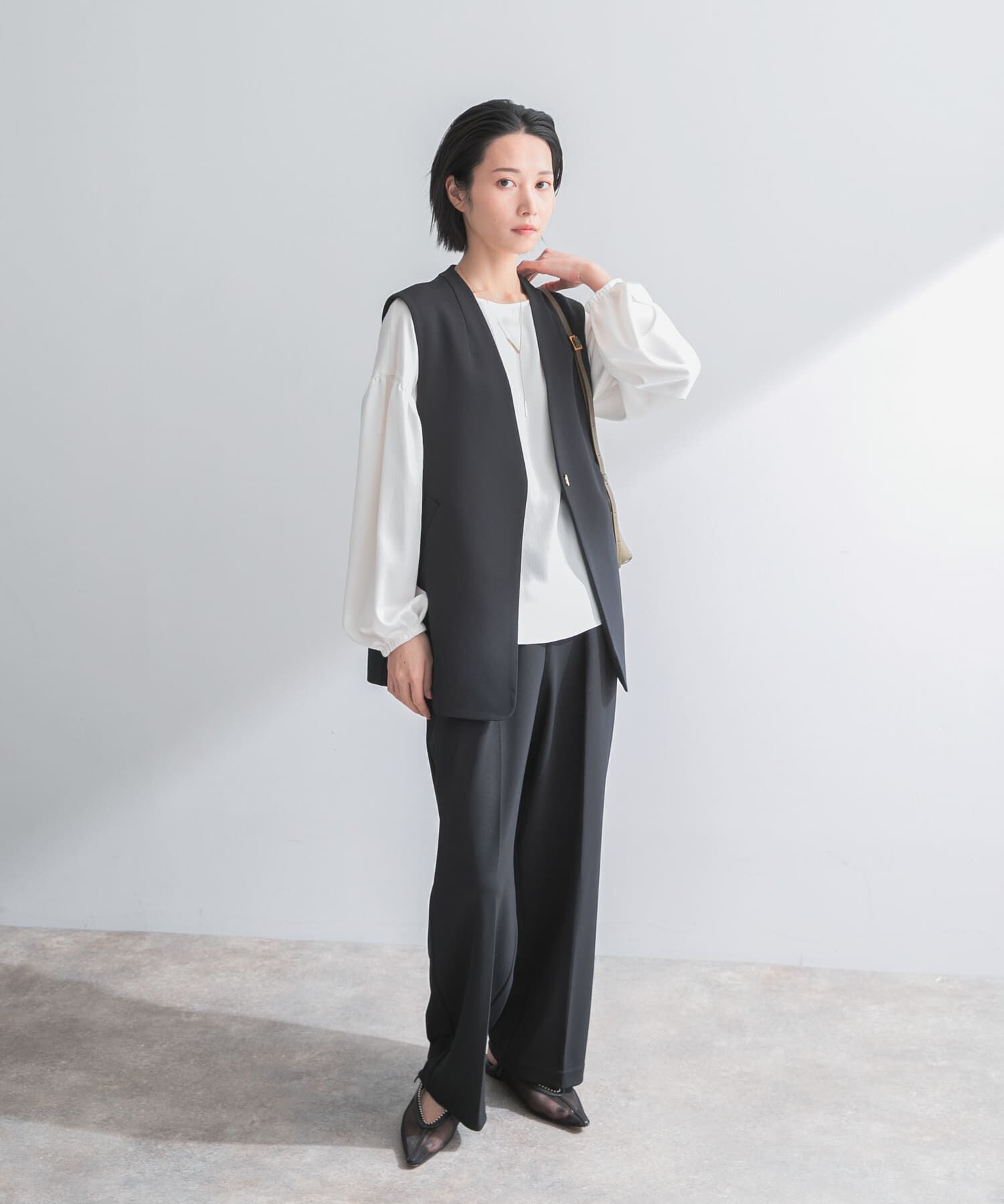 URBAN RESEARCH ROSSO「ストレッチツイルタックストレートパンツ」|その他|