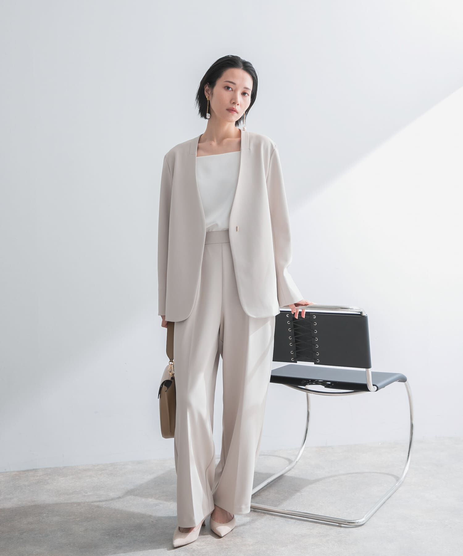 URBAN RESEARCH ROSSO「ストレッチツイルタックストレートパンツ」|その他|