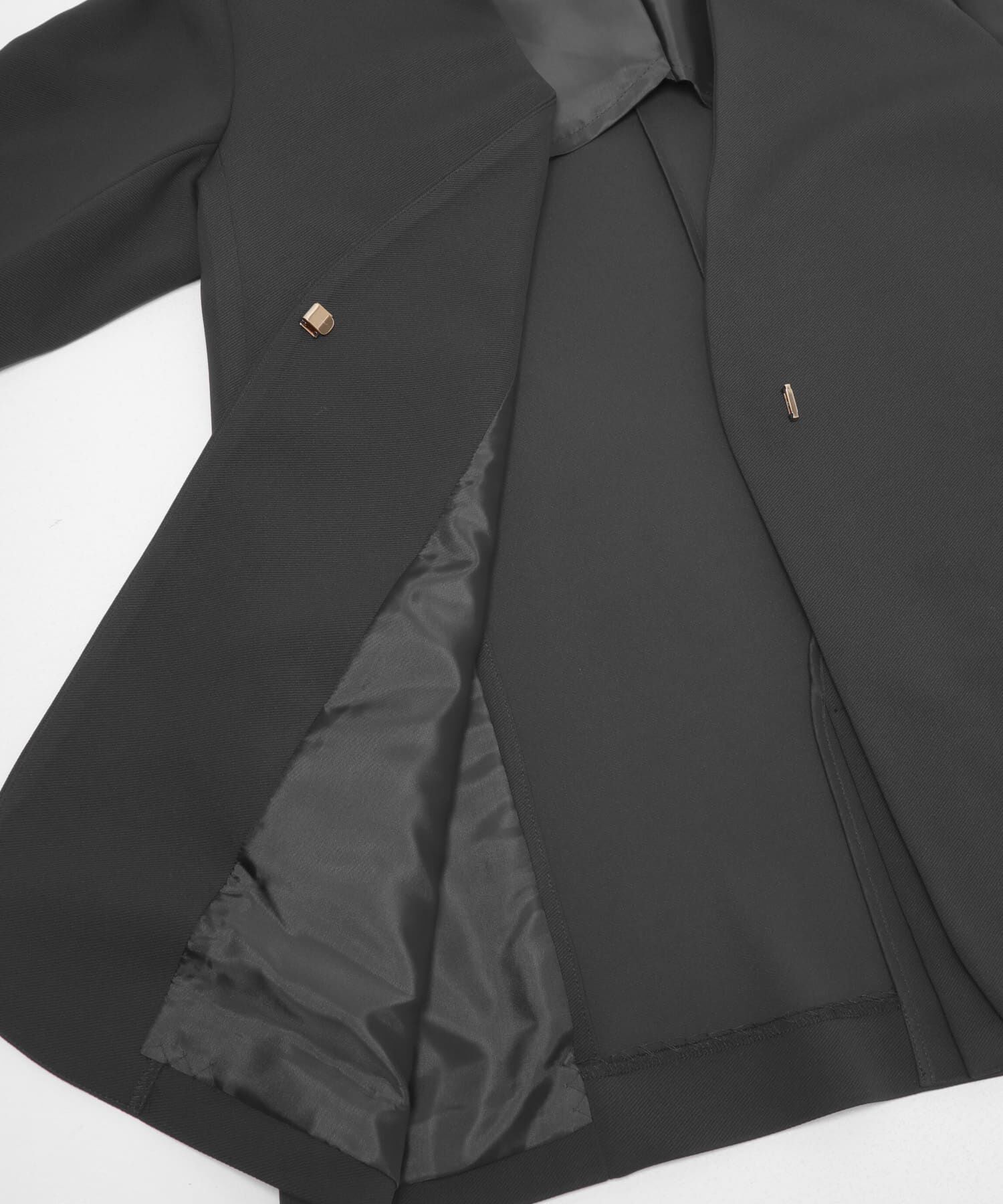 URBAN RESEARCH ROSSO「ストレッチツイルノーカラージャケット」|ノーカラージャケット|