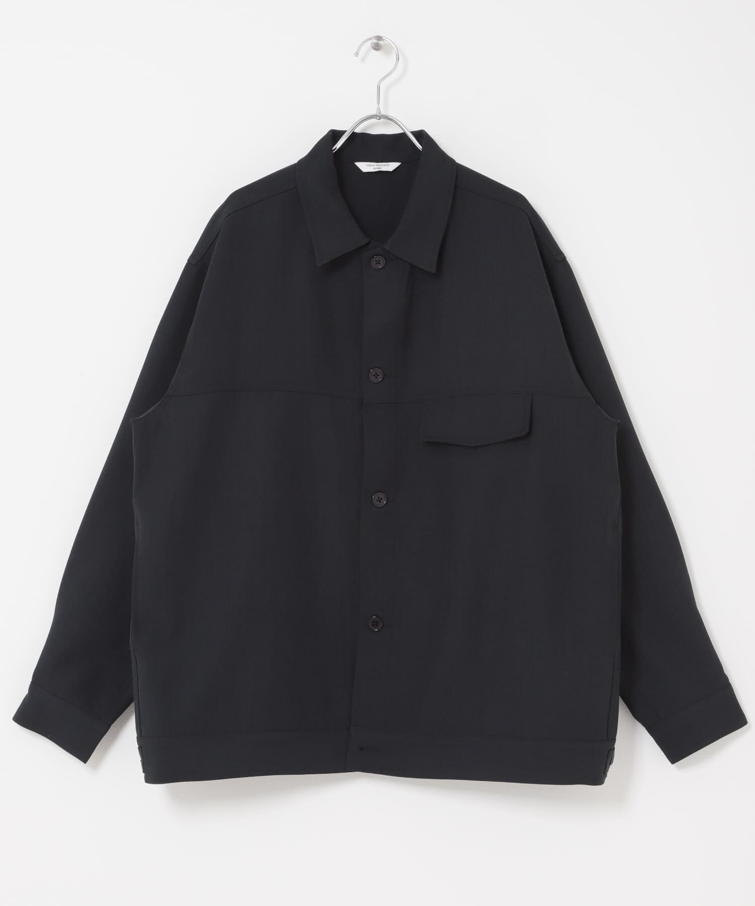 URBAN RESEARCH DOORS「セオアルファトラッカージャケット」|ノーカラーコート|