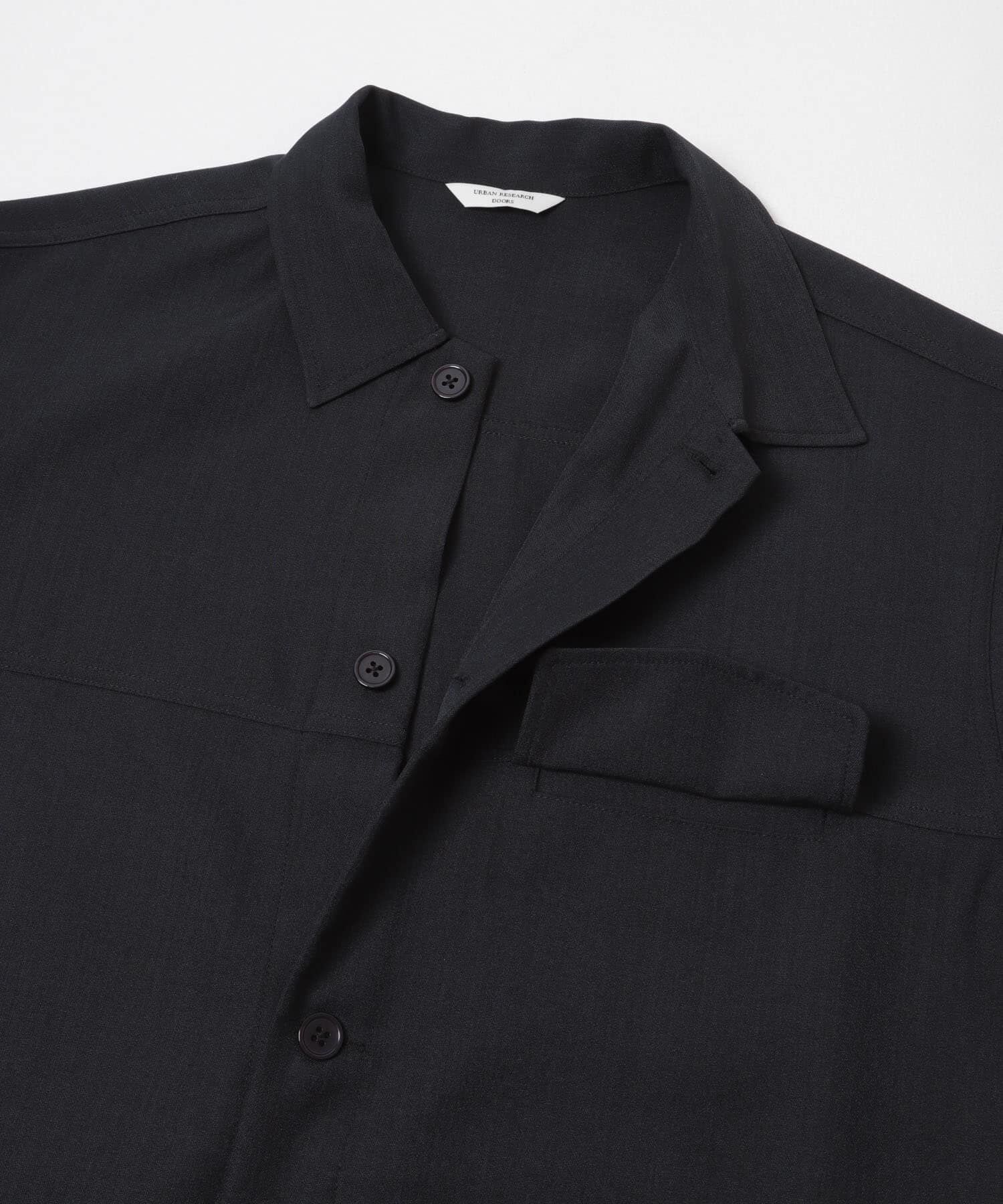 URBAN RESEARCH DOORS「セオアルファトラッカージャケット」|ノーカラーコート|