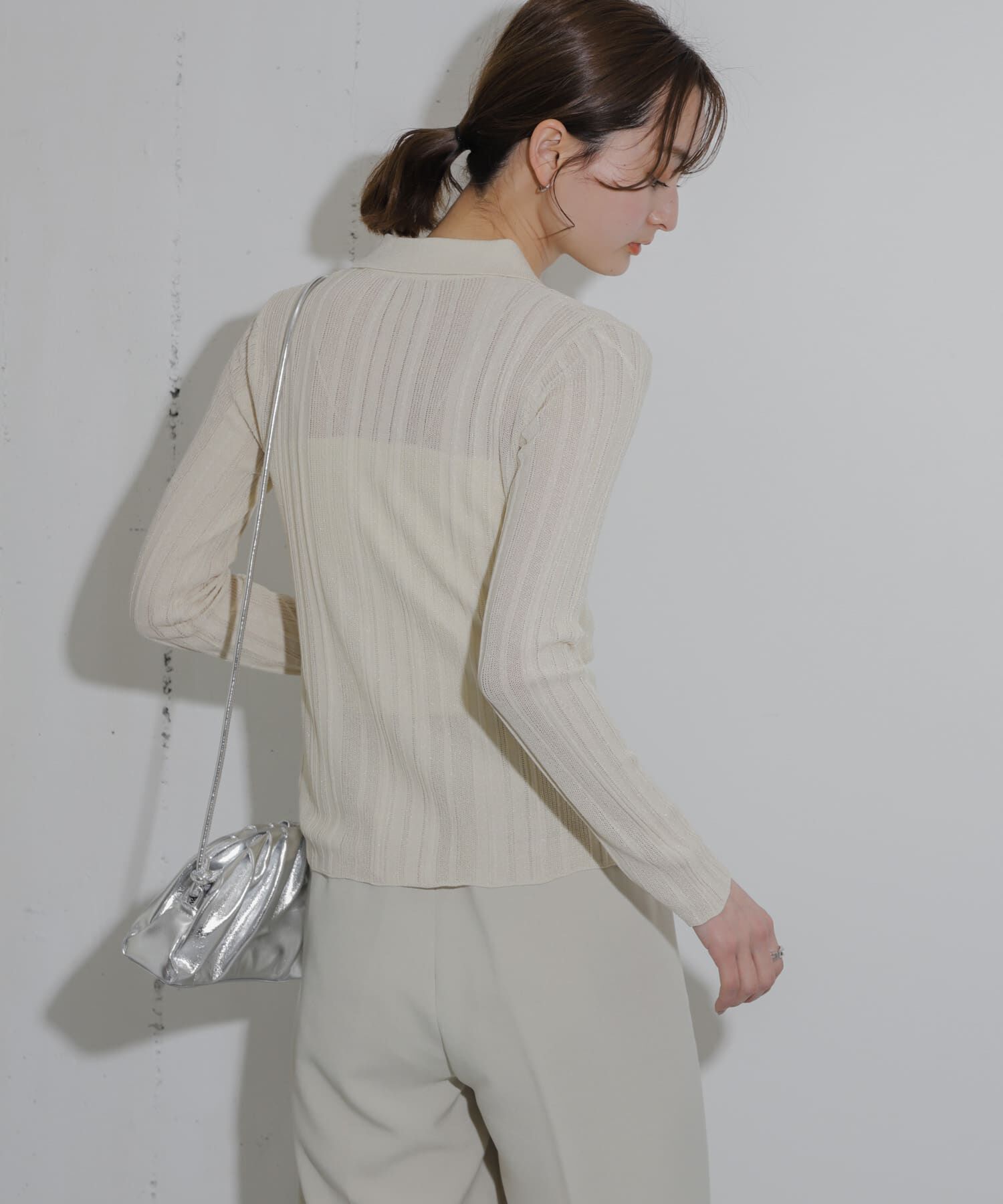 SENSE OF PLACE by URBAN RESEARCH「ランダムリブニットカーディガン」|カーディガン|