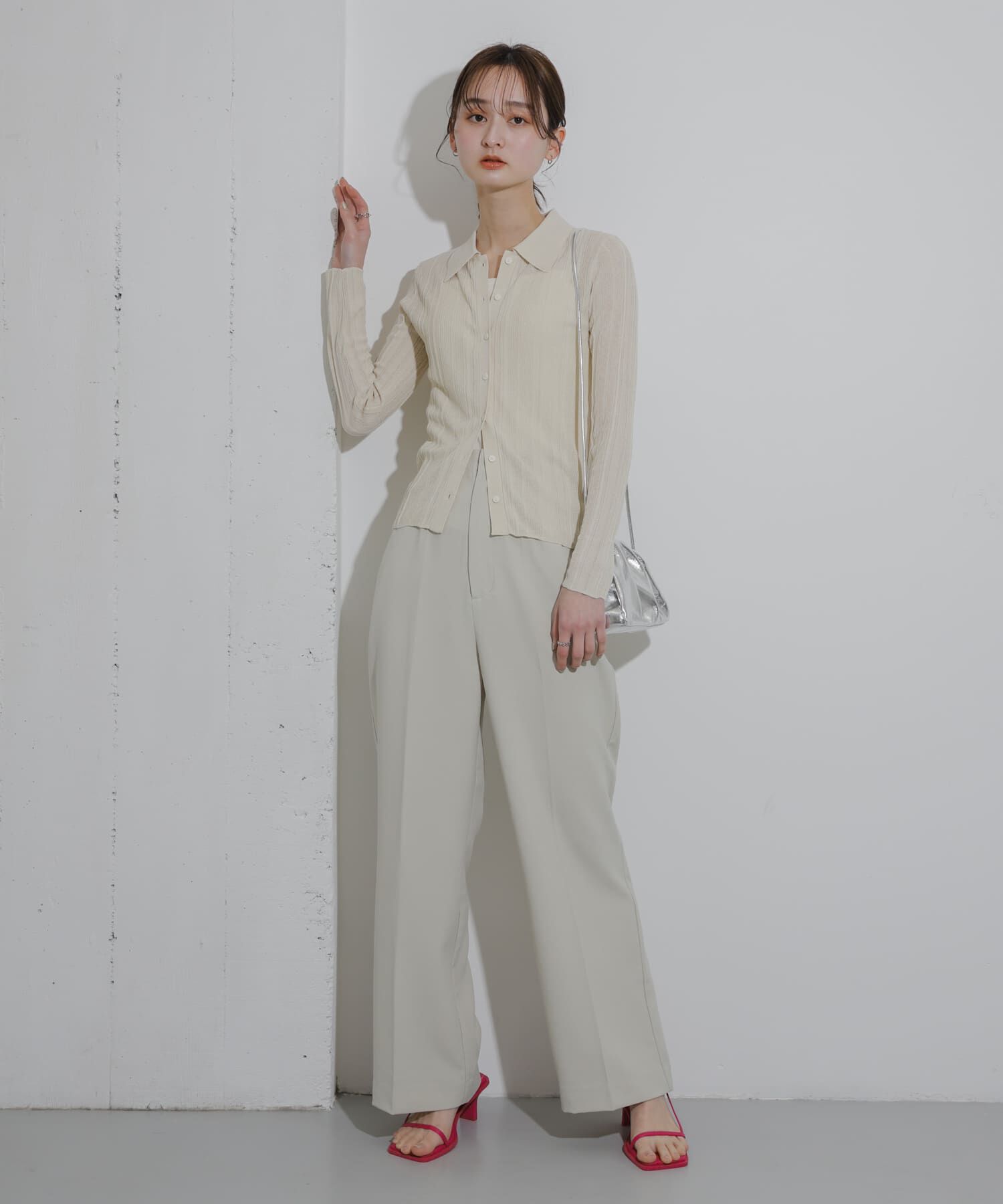 SENSE OF PLACE by URBAN RESEARCH「ランダムリブニットカーディガン」|カーディガン|