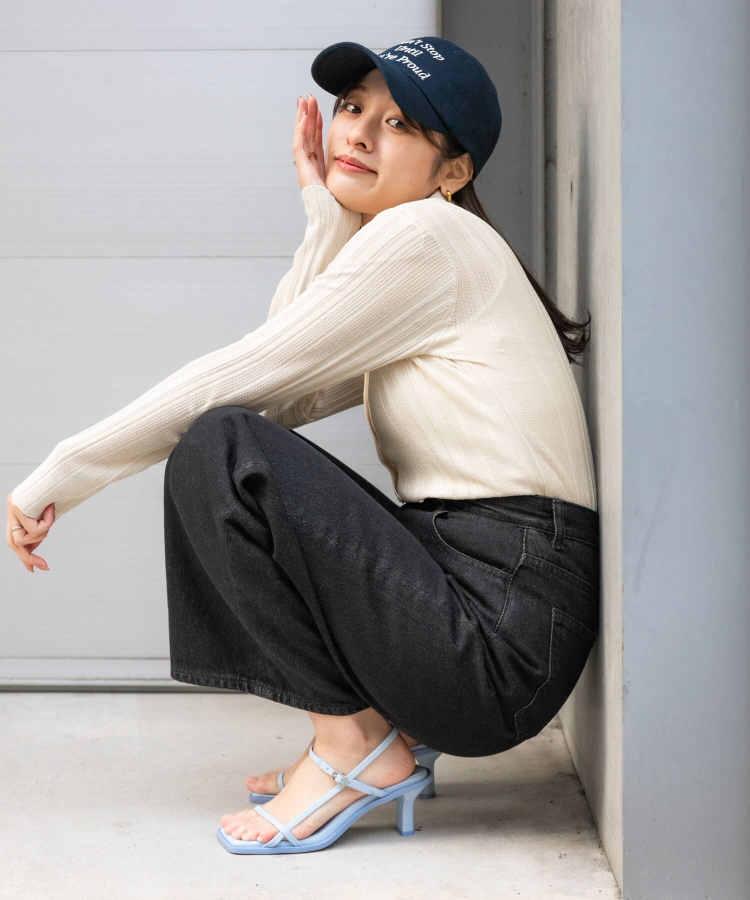 SENSE OF PLACE by URBAN RESEARCH「ランダムリブニットカーディガン」|カーディガン|