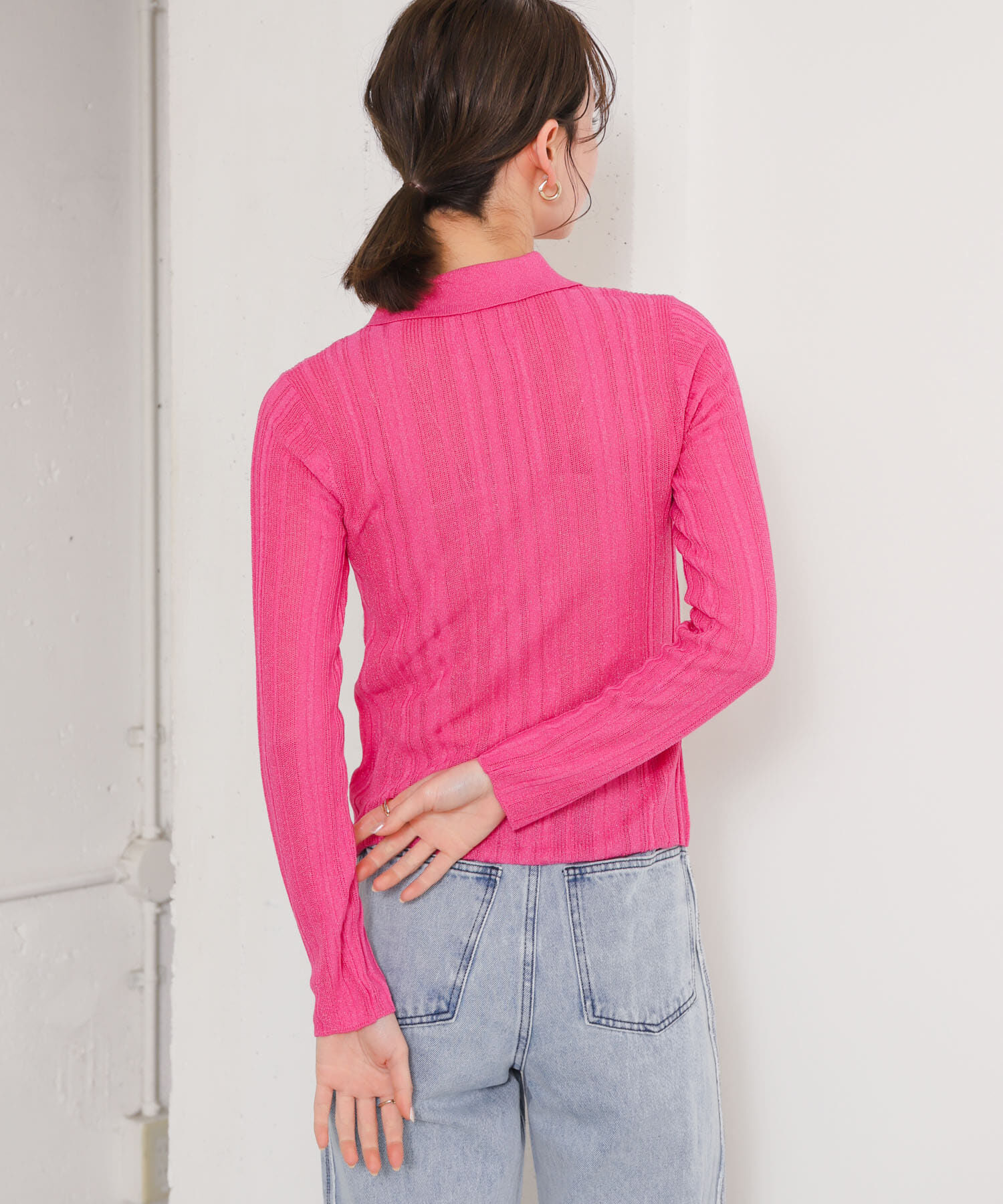 SENSE OF PLACE by URBAN RESEARCH「ランダムリブニットカーディガン」|カーディガン|