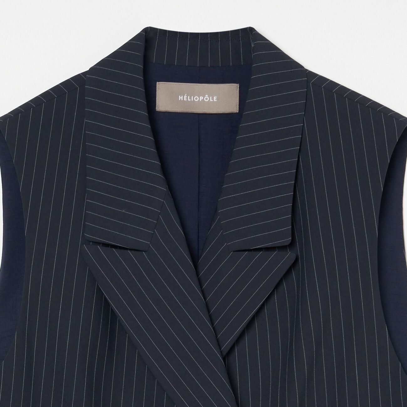 HELIOPOLE「HELIOPOLE CROPPED TAILORED VEST」|ベスト・ジレ|