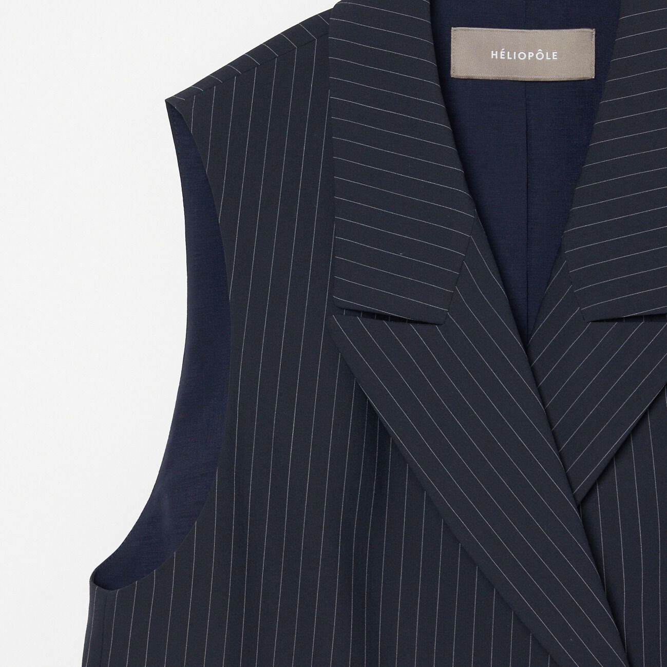HELIOPOLE「HELIOPOLE CROPPED TAILORED VEST」|ベスト・ジレ|