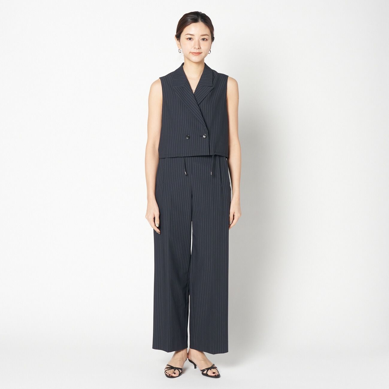 HELIOPOLE「HELIOPOLE CROPPED TAILORED VEST」|ベスト・ジレ|