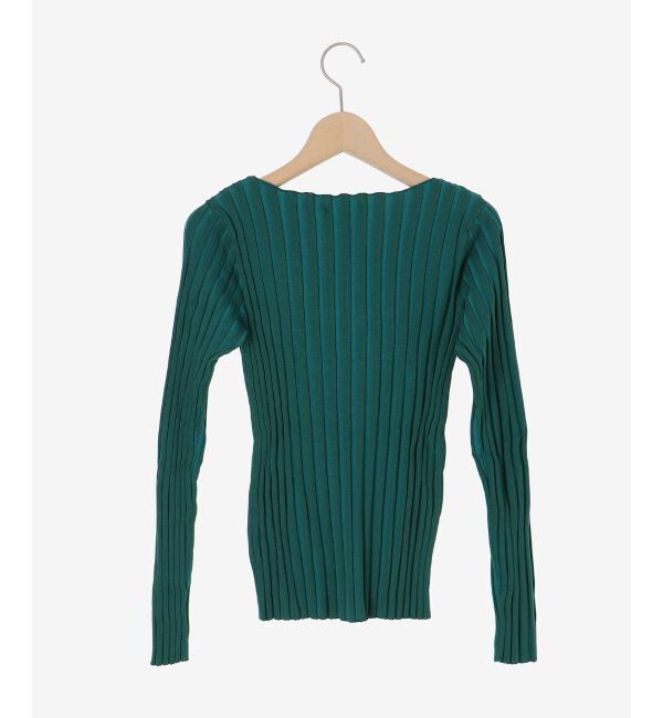  「《手洗い可能》ボートネックリブニット」|ニット・セーター|