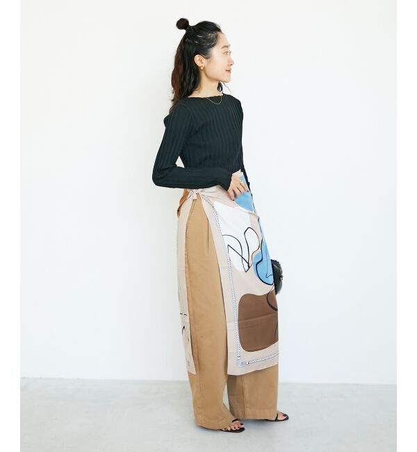  「《手洗い可能》ボートネックリブニット」|ニット・セーター|