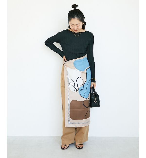  「《手洗い可能》ボートネックリブニット」|ニット・セーター|