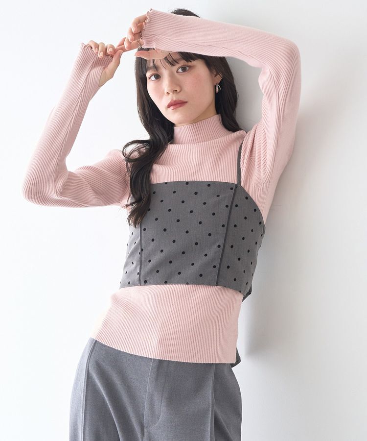 earth music&ecology「ハートプレートリブニットプルオーバー」|ニット・セーター|