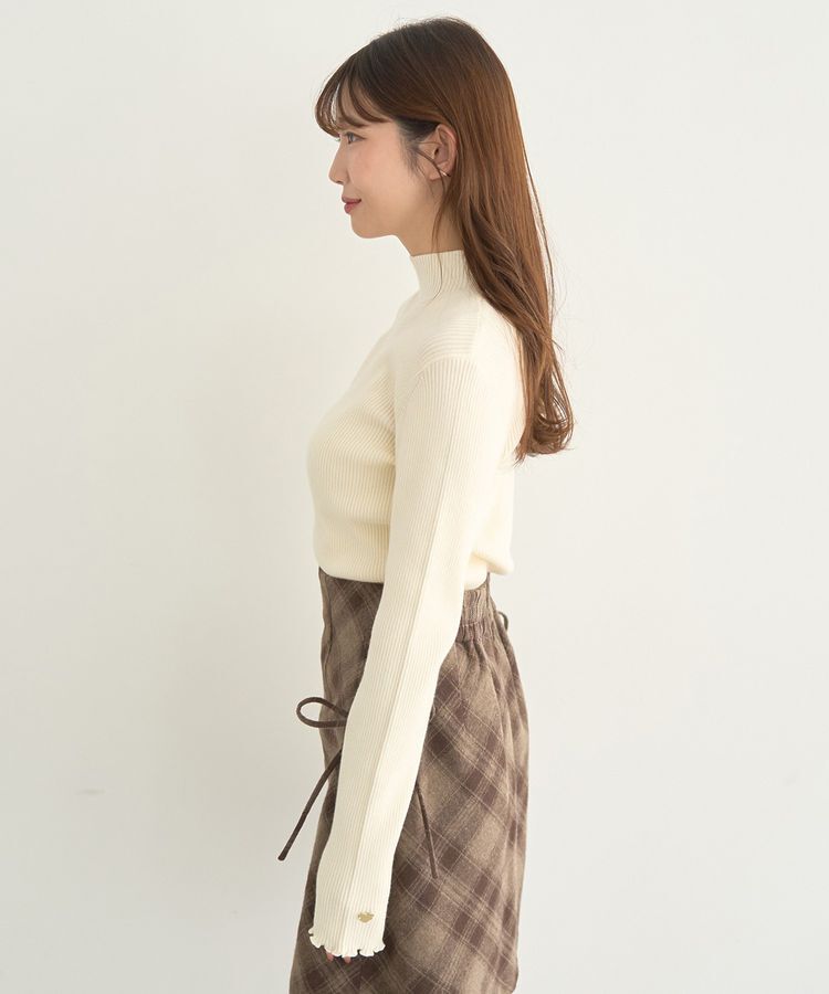 earth music&ecology「ハートプレートリブニットプルオーバー」|ニット・セーター|