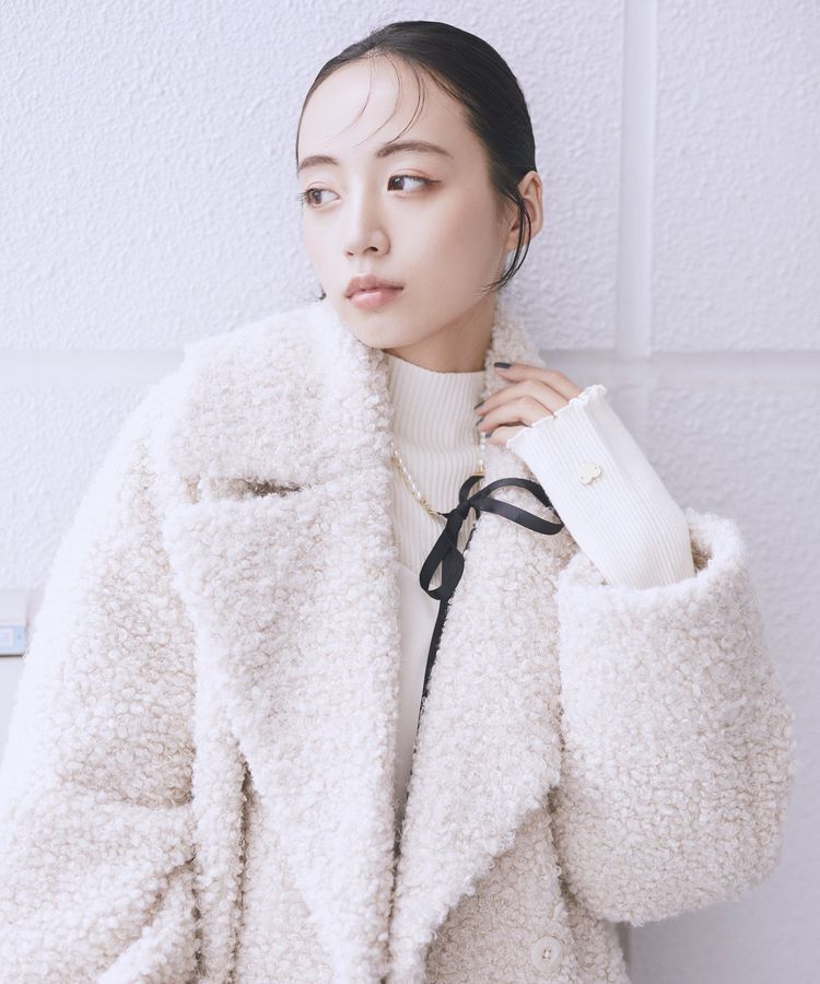 earth music&ecology「ハートプレートリブニットプルオーバー」|ニット・セーター|