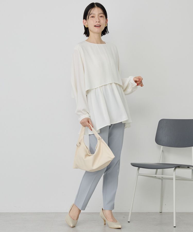 AMERICAN HOLIC「【イージーケア】Wクロスティアードブラウス」|シャツ・ブラウス|