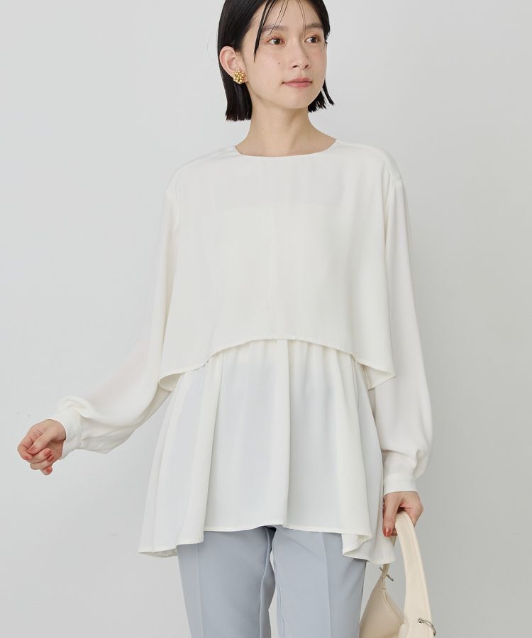 AMERICAN HOLIC「【イージーケア】Wクロスティアードブラウス」|シャツ・ブラウス|