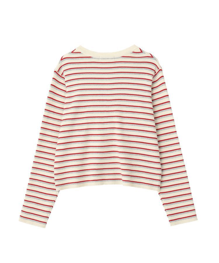 AMERICAN HOLIC「マルチボーダーリブニットカーディガン」|カーディガン|